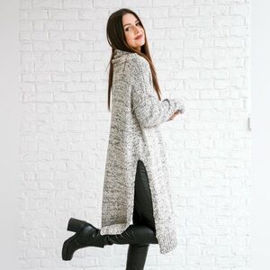 Heather Grey Turtleneck Sweater